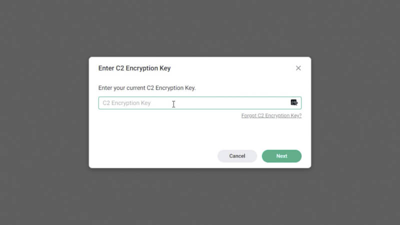 Synology C2 Encryption key.jpg